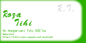 roza tihi business card